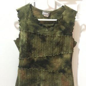 Rave stretchy tank top with sequins